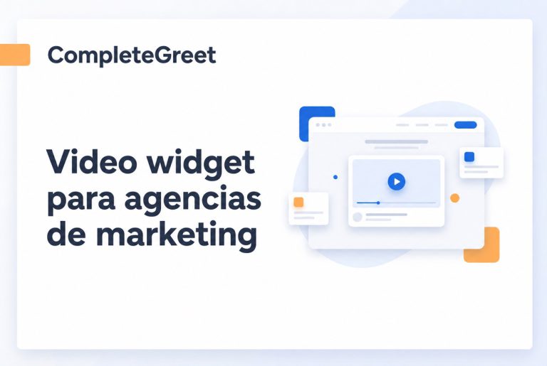 Video widget para agencias de marketing