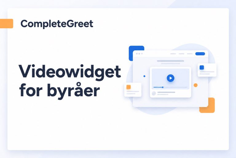 Videowidget for markedsføringsbyråer