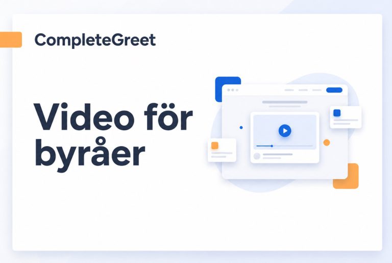 Videowidget för marknadsföringsbyråer