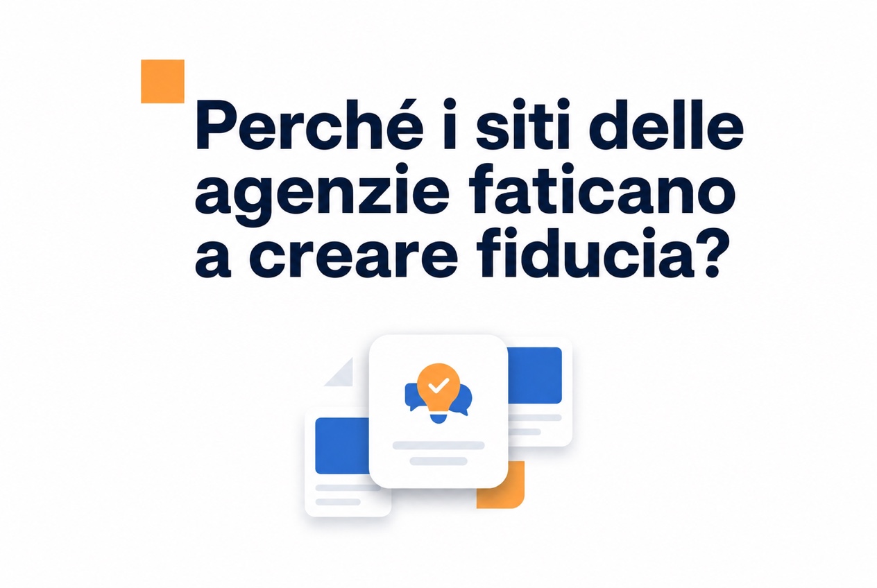 Illustrazione sulla fiducia nei siti delle agenzie