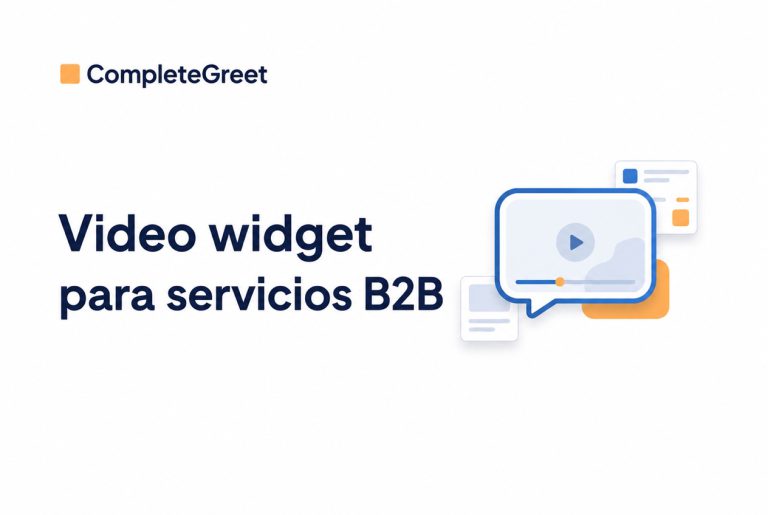 Video widget para servicios B2B