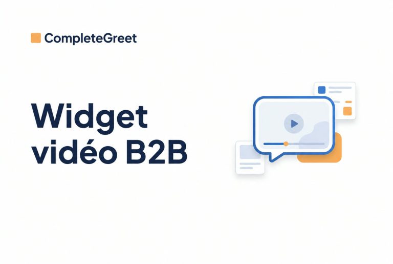 Widget vidéo pour services B2B : guide pratique