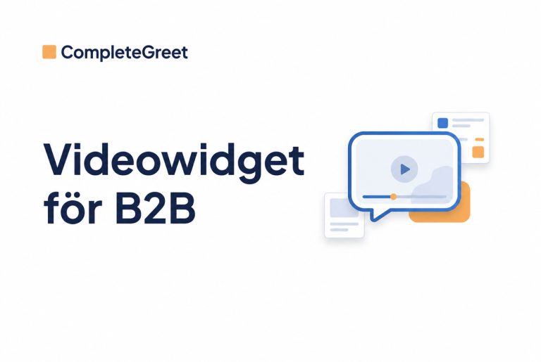Videowidget för B2B tjänster: En praktisk guide