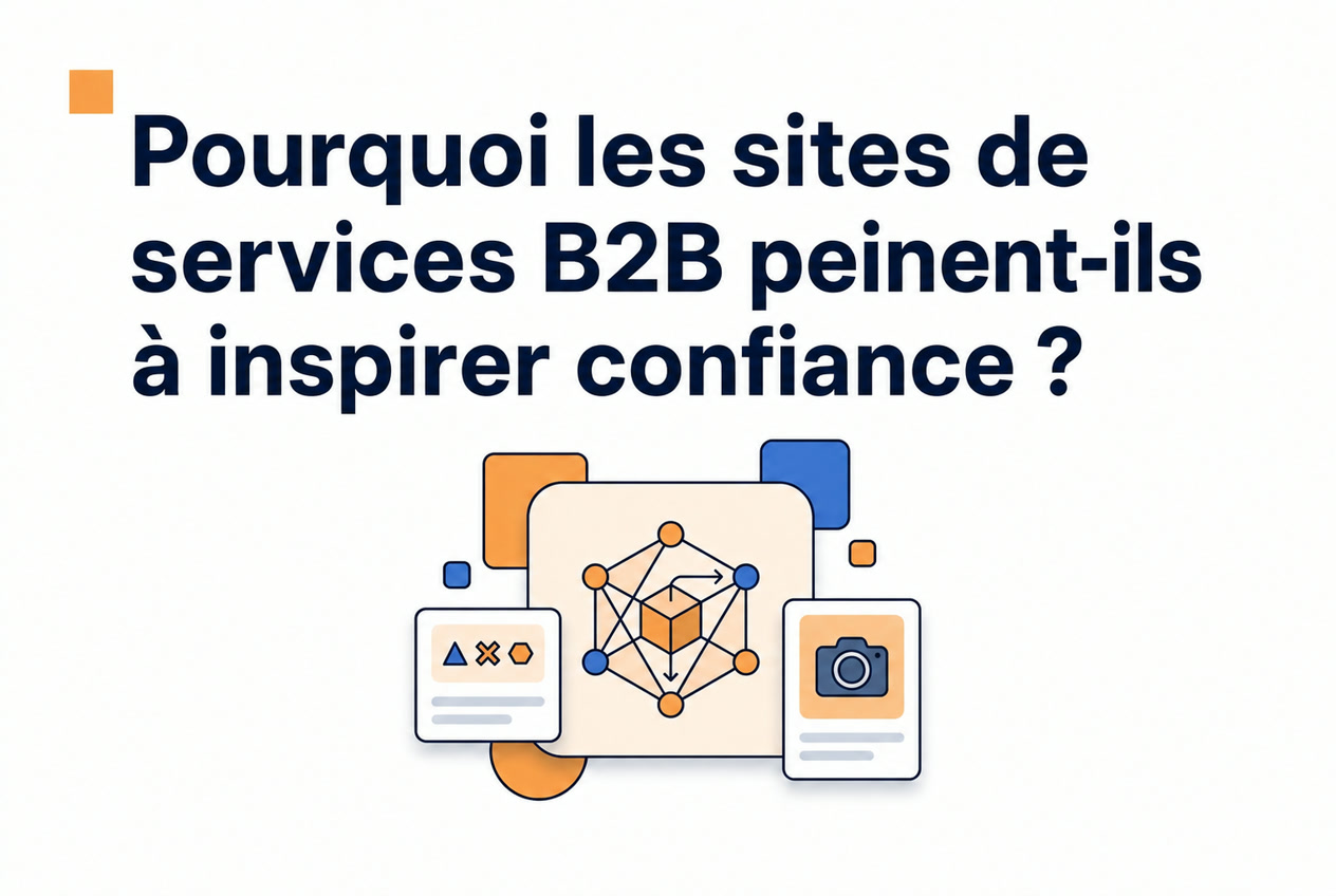 Illustration des signaux de confiance sur un site de services B2B