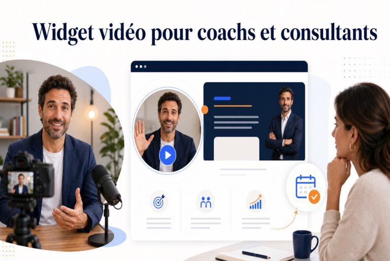 Widget vidéo pour coachs et consultants