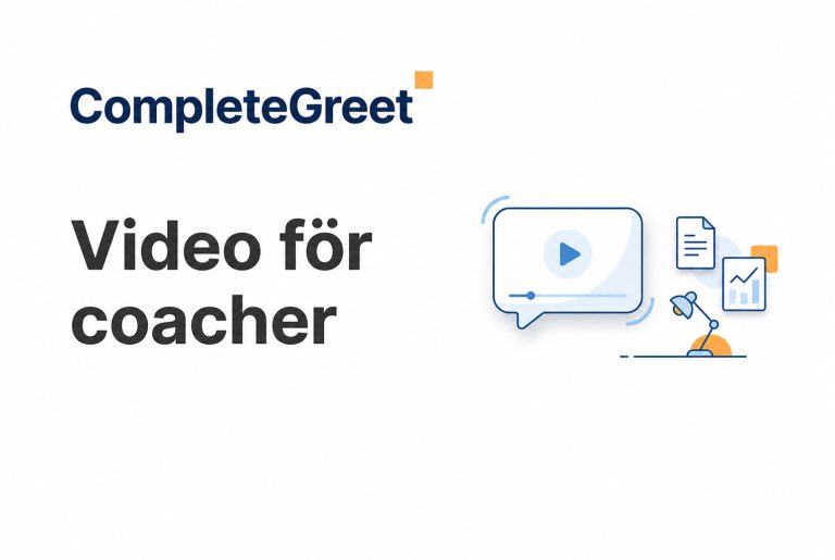 Videowidget för coacher och konsulter
