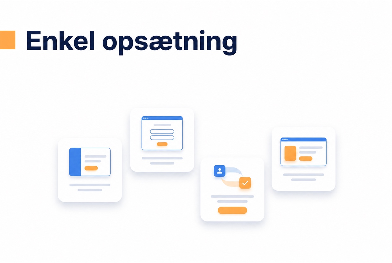 Arbejdsgang for kundevideo på websitet