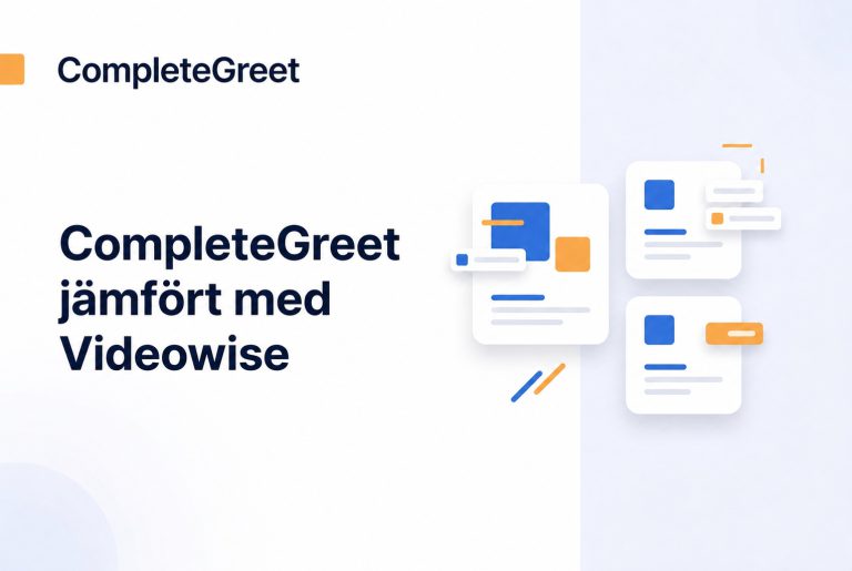 CompleteGreet eller Videowise: köpbar video för växande varumärken