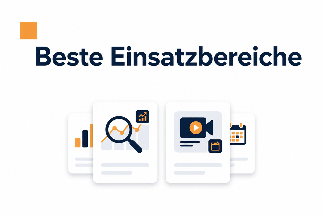 Geeignete Einsatzbereiche für CompleteGreet und Videowise