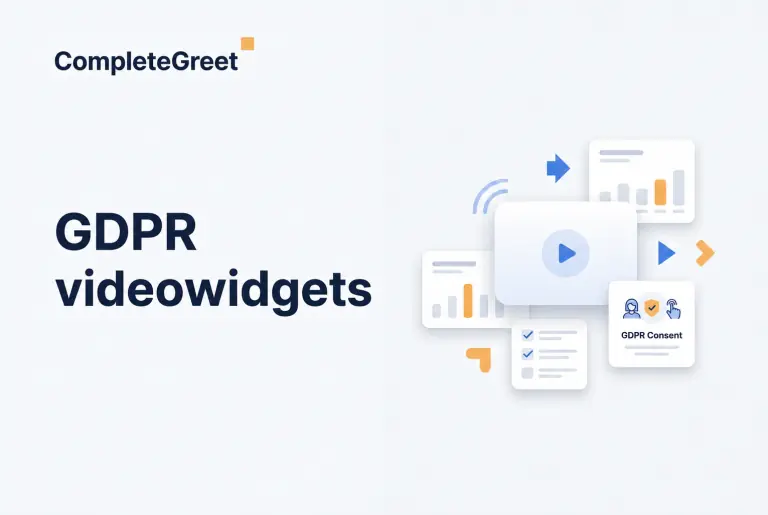 GDPR og videowidgets: Det skal du vide