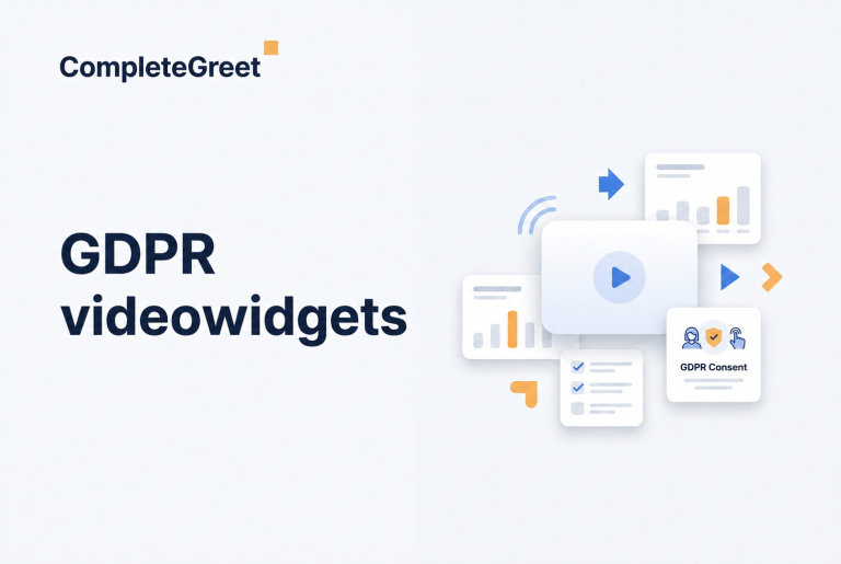 GDPR og videowidgets: Det skal du vide