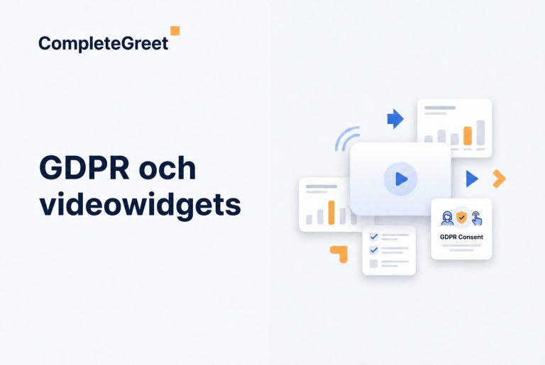 GDPR och videowidgetar: det här behöver du veta