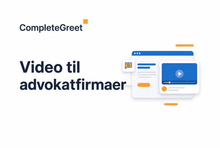 Videowidget til advokatfirmaer og finansielle rådgivere