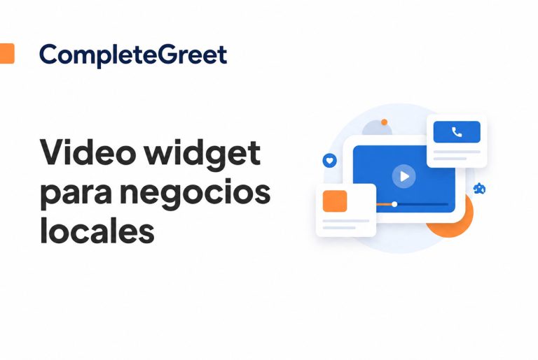 Video widget para negocios locales: guía práctica