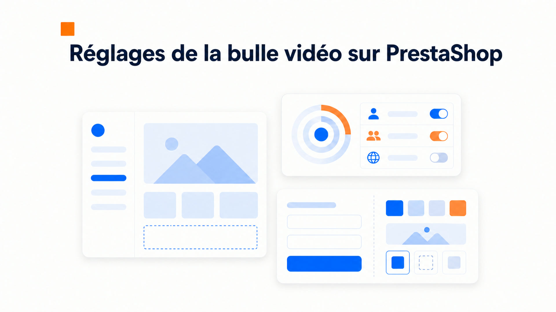 Options de personnalisation d’une bulle vidéo PrestaShop