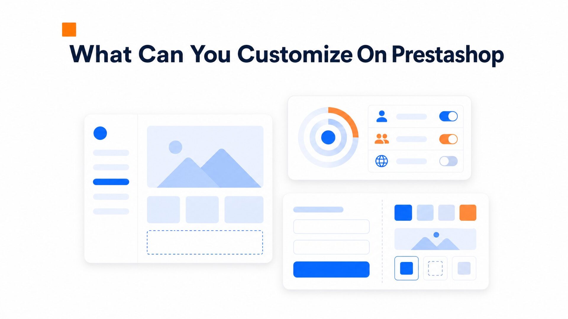 How to Add a Video Bubble to PrestaShop 2 Comparison illustration for What can you customize on PrestaShop