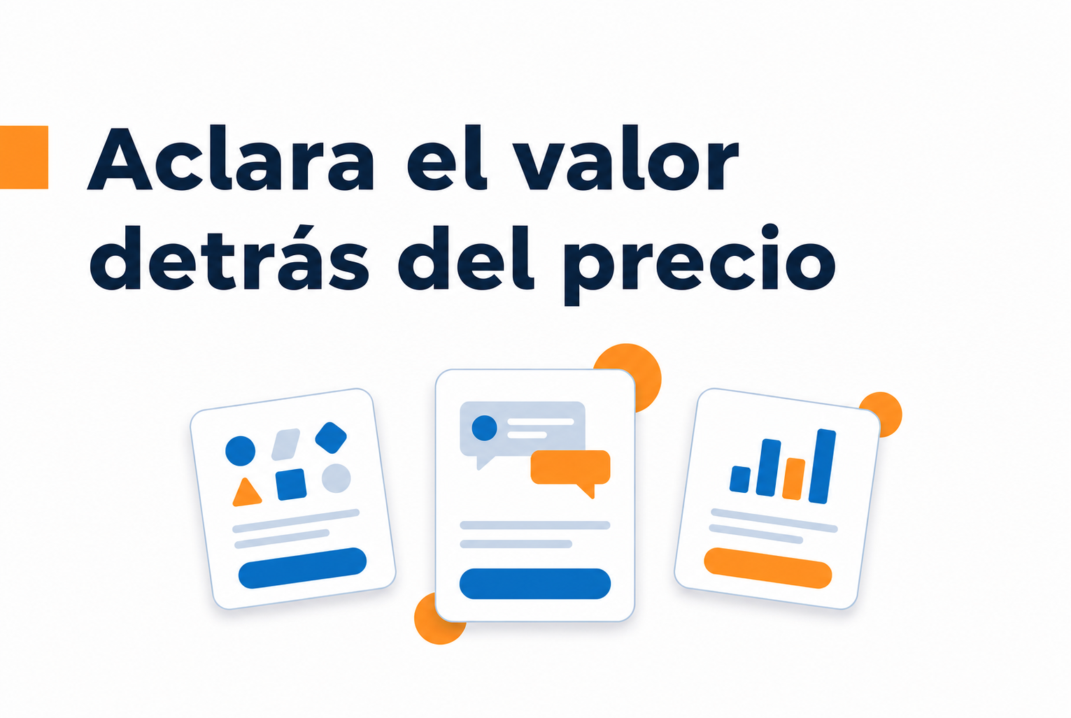 Comparación de datos y pruebas sobre el vídeo en una página de precios