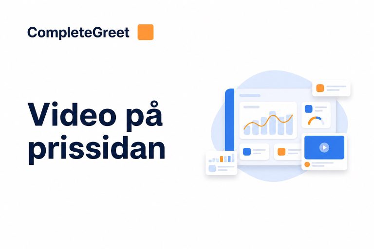 Video på prissidan: minska osäkerheten kring priset