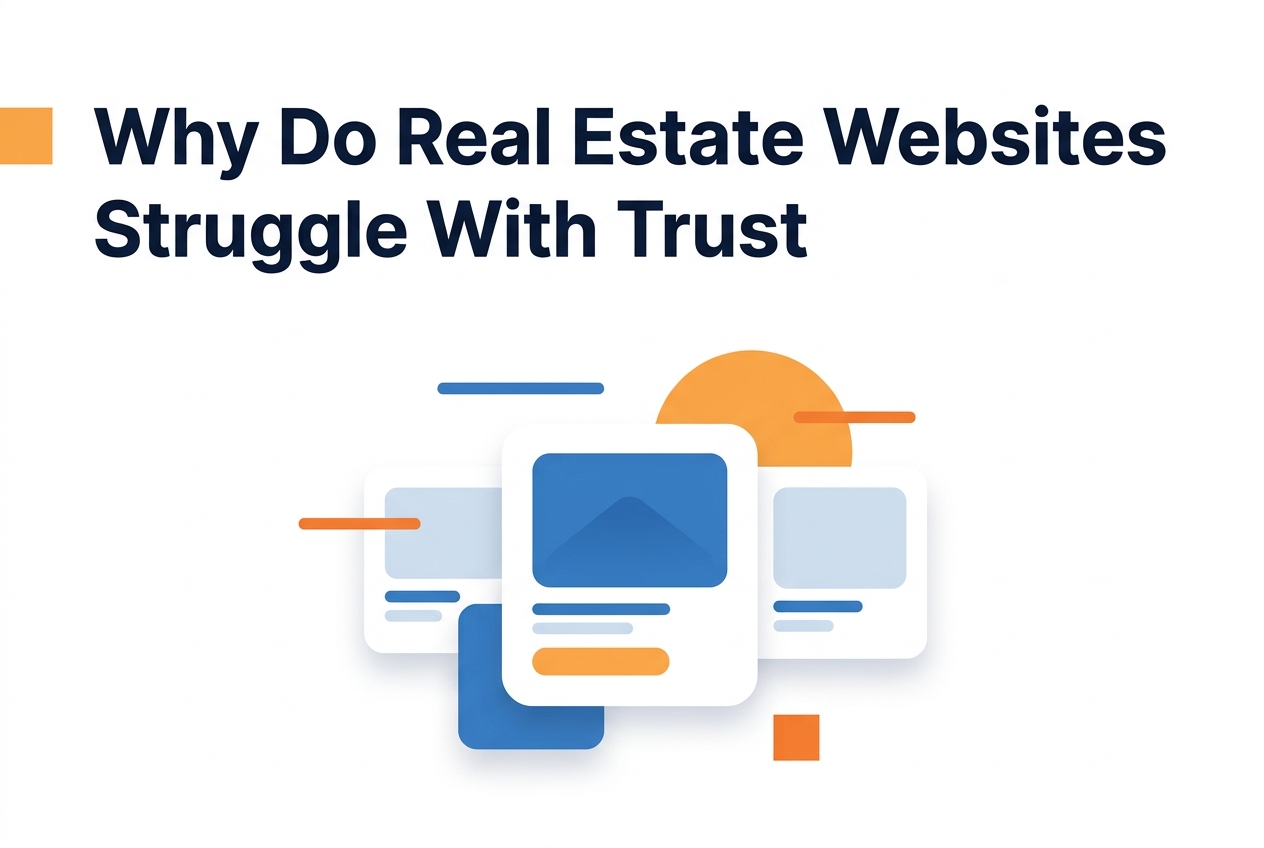 Concept illustration for Why do real estate websites struggle with trust