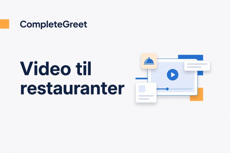 Videowidget for restauranter og hoteller