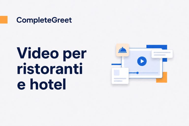 Video widget per ristoranti e hotel