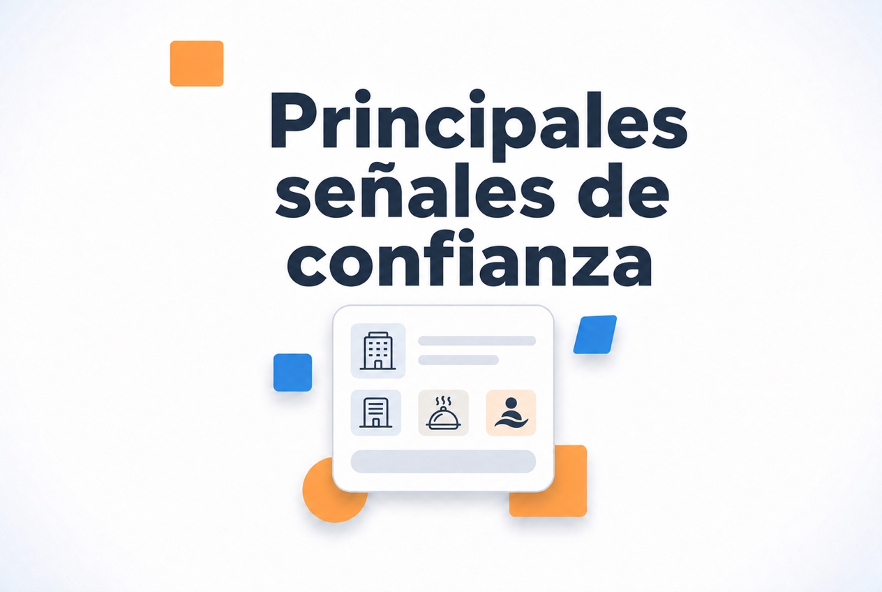 Señales de confianza en la web de un restaurante o un hotel