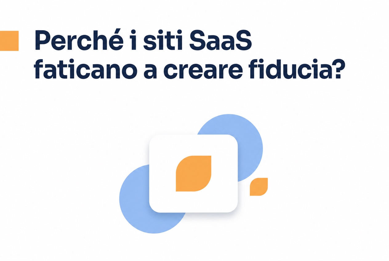 Illustrazione dei segnali di fiducia in un sito SaaS