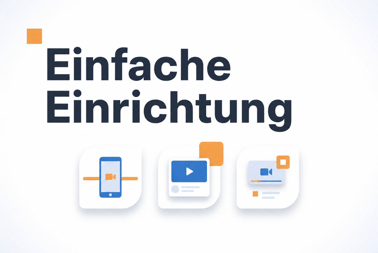 Ablauf zur Einrichtung der ersten Videobegrüßung in weniger als 5 Minuten