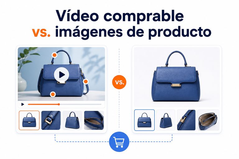 Vídeo comprable vs. imágenes de producto: ¿qué vende más?