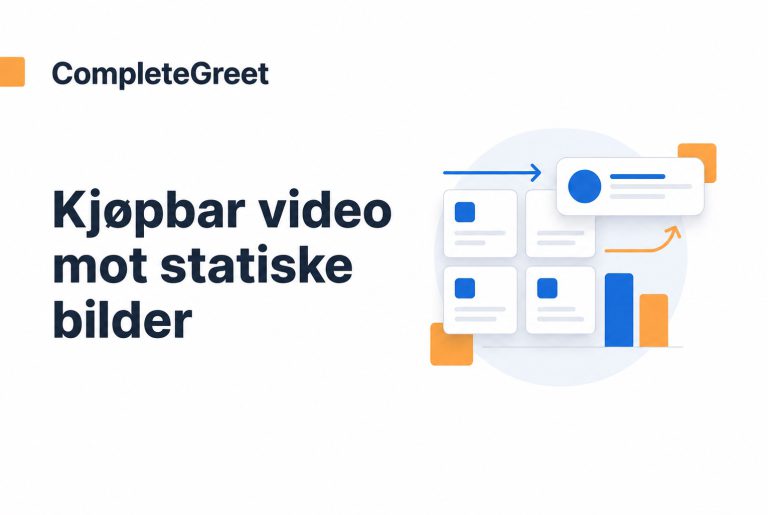 Kjøpbar video eller produktbilder: Hva selger mest?