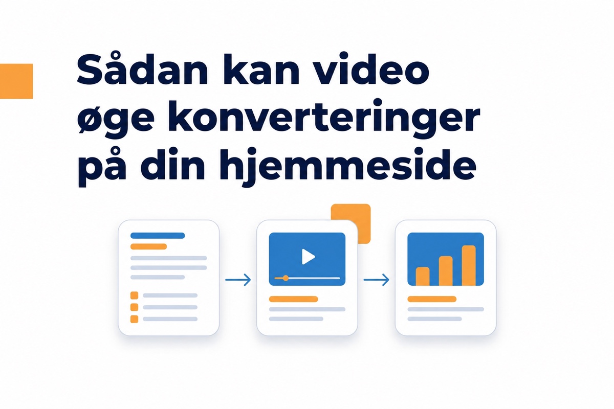 Proces til at teste video og måle konverteringer på en hjemmeside