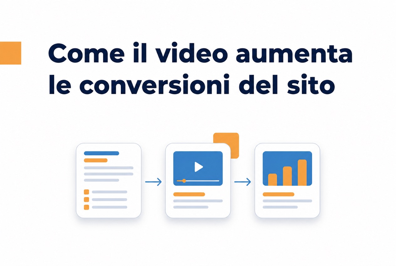 Passaggi per provare una presentazione video e misurare le conversioni di un sito
