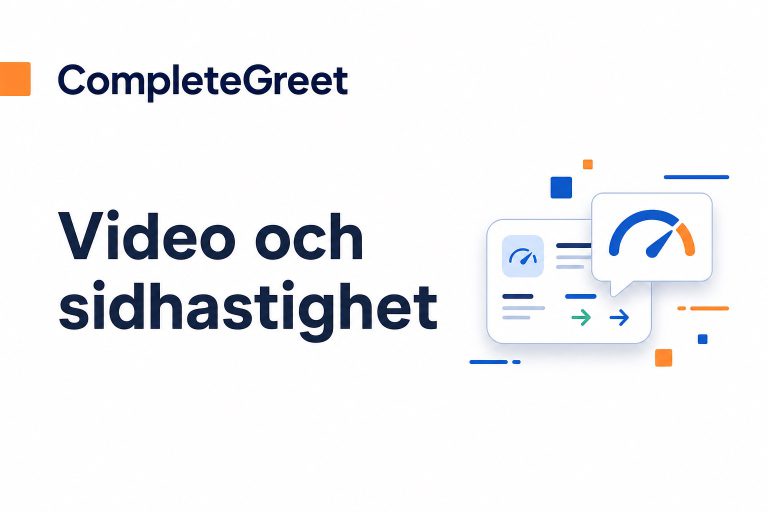 Gör video webbplatsen långsammare?