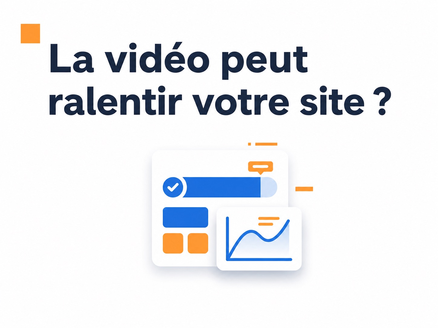 Illustration de la vidéo et de la mesure de la vitesse d’un site