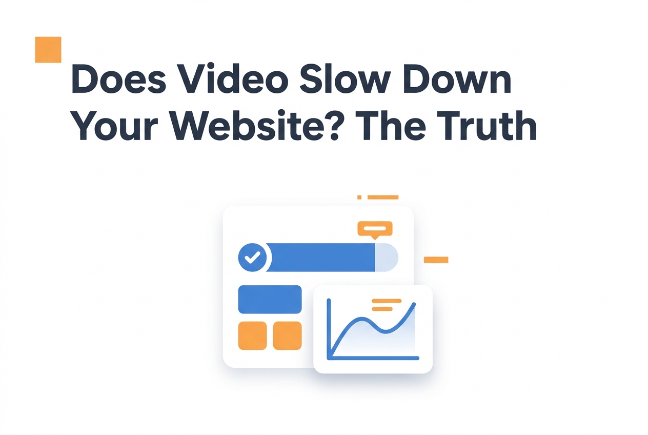 Data illustration for Does Video Slow Down Your Website? The Truth