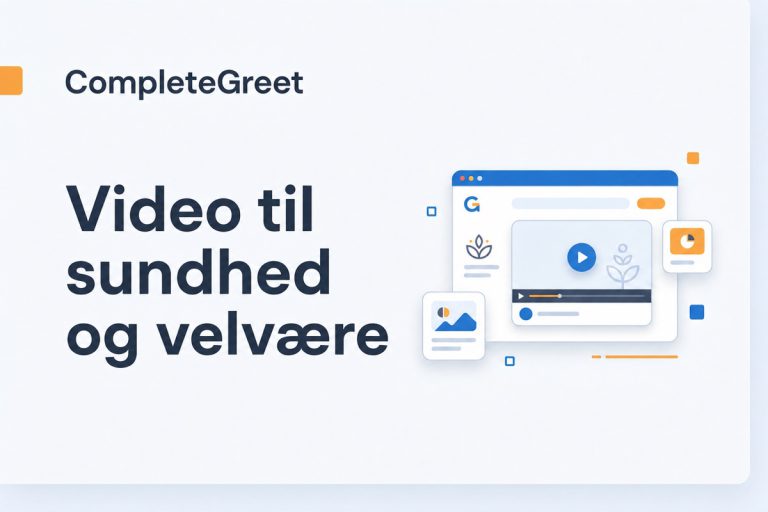 Videowidget til sundhed og velvære
