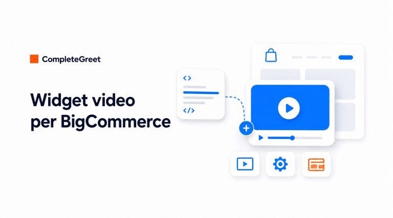 Widget video per BigCommerce: installazione e personalizzazione