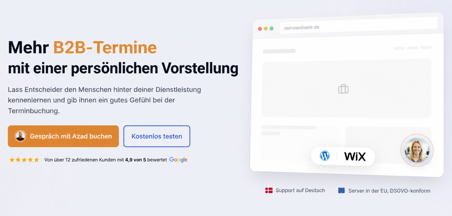 CompleteGreet-B2B-Meetings-Hero mit persönlicher Vorstellung