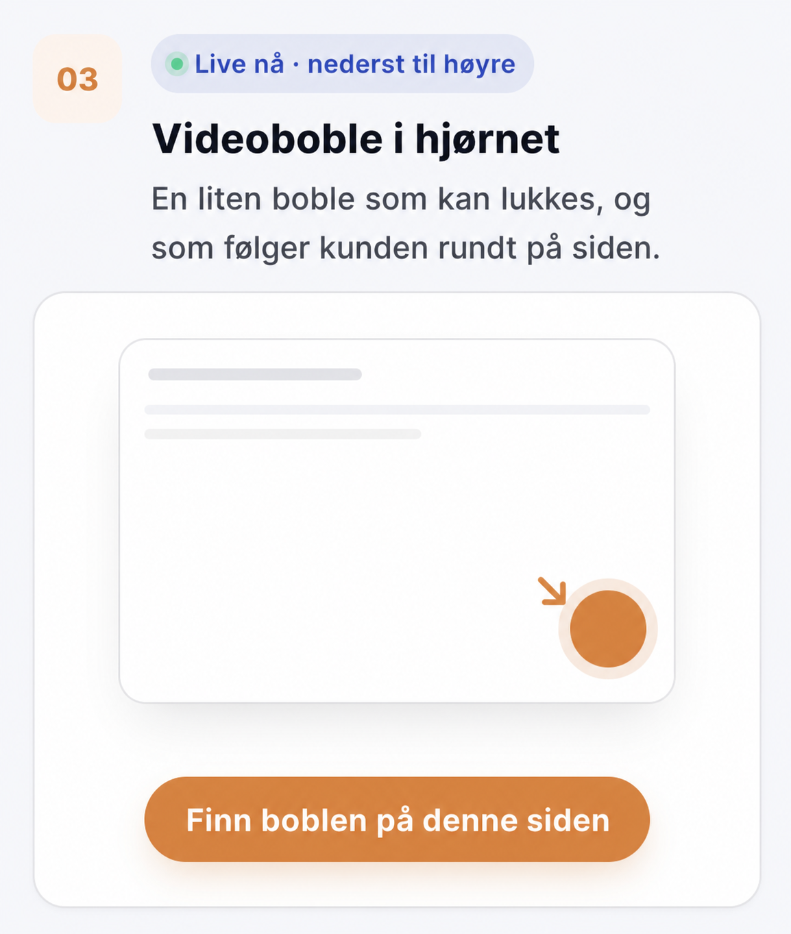 Illustrasjon av plasseringen av video på et treningsnettsted