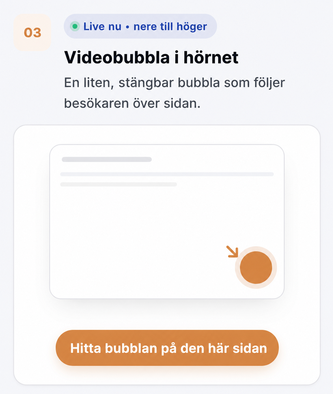 Videowidget för träningsstudior och personliga tränare