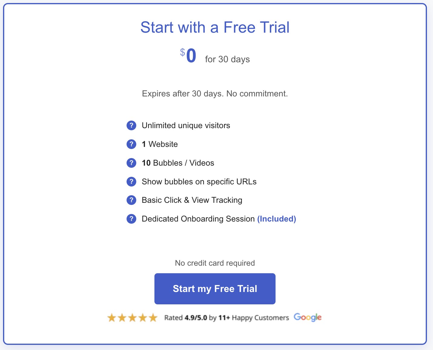 Live Chat vs Contact Form for Website Leads 4 CompleteGreet free trial plan card with included trial features.
