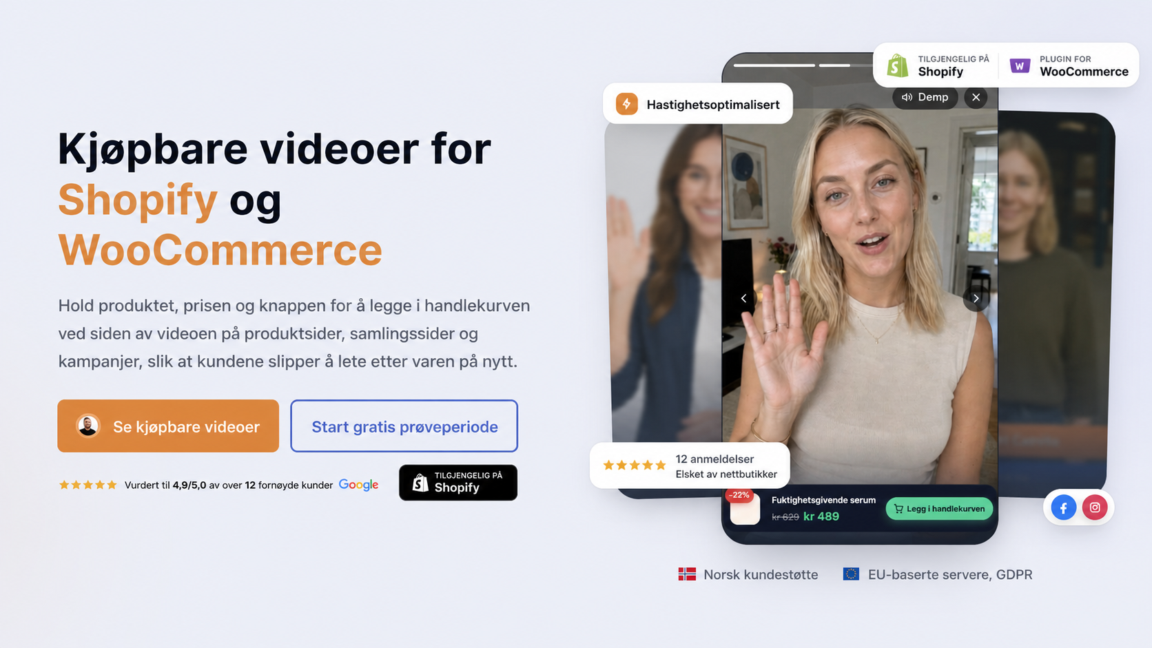 Mersalg og oppgraderinger med shoppable video 4 Illustrasjon av hvordan besøkende går fra video til kjøp