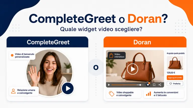 CompleteGreet o Doran: quale widget video scegliere?