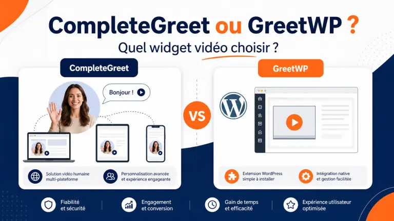 CompleteGreet ou GreetWP : quel widget vidéo choisir ?