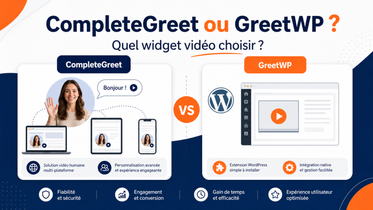CompleteGreet ou GreetWP : quel widget vidéo choisir ?