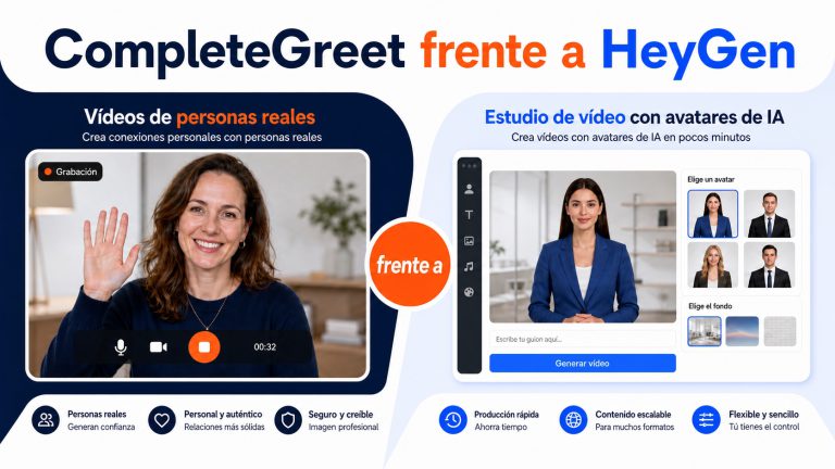 CompleteGreet frente a HeyGen: ¿qué videowidget te conviene?