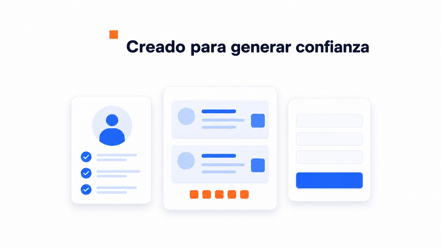 Ilustración de confianza y captación de contactos