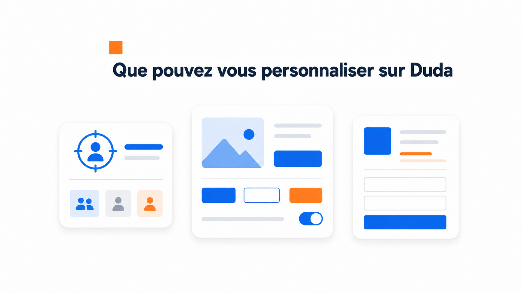 Illustration des personnalisations dans Duda