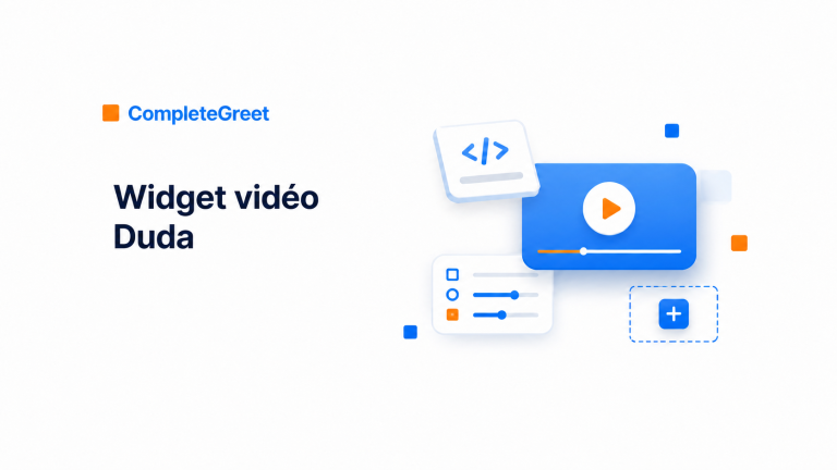 Comment ajouter une bulle vidéo à Duda