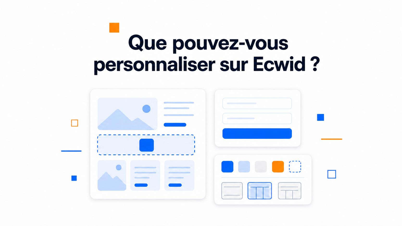 Illustration des options de personnalisation sur Ecwid